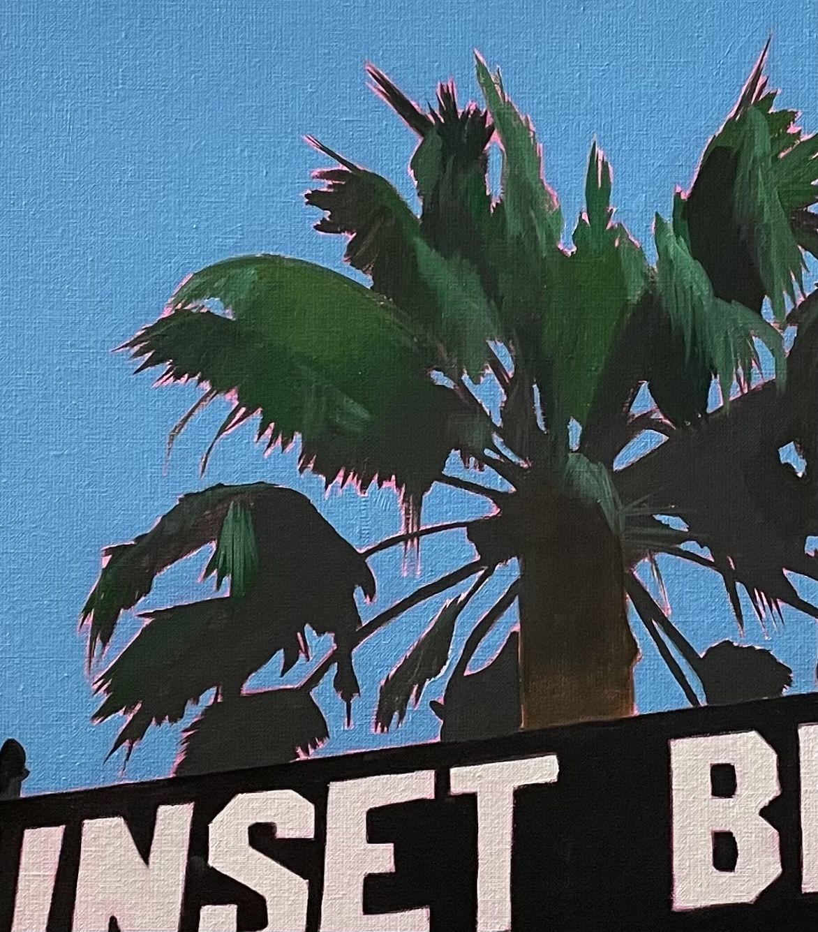 Sunset BLVD, Pittura, Olio su tela - Painting Contemporaneo di Al Freno