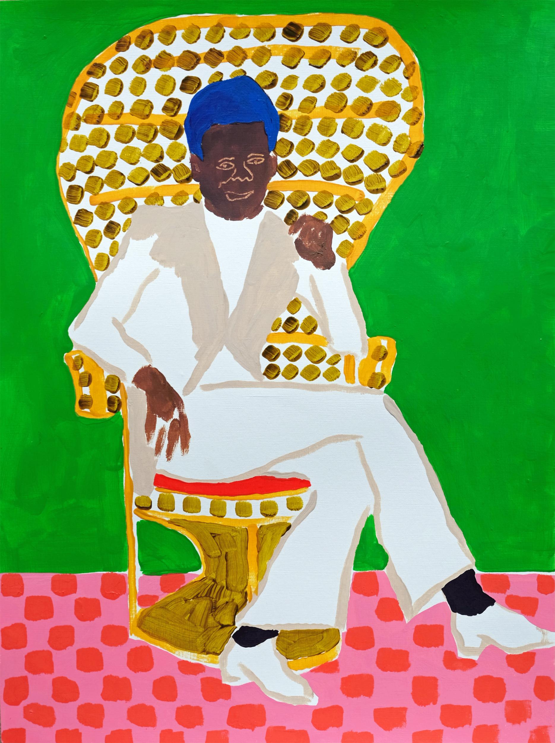 Modern 'Al Green is Still in Love With You' Portrait Painting on Paper by Alan Fears