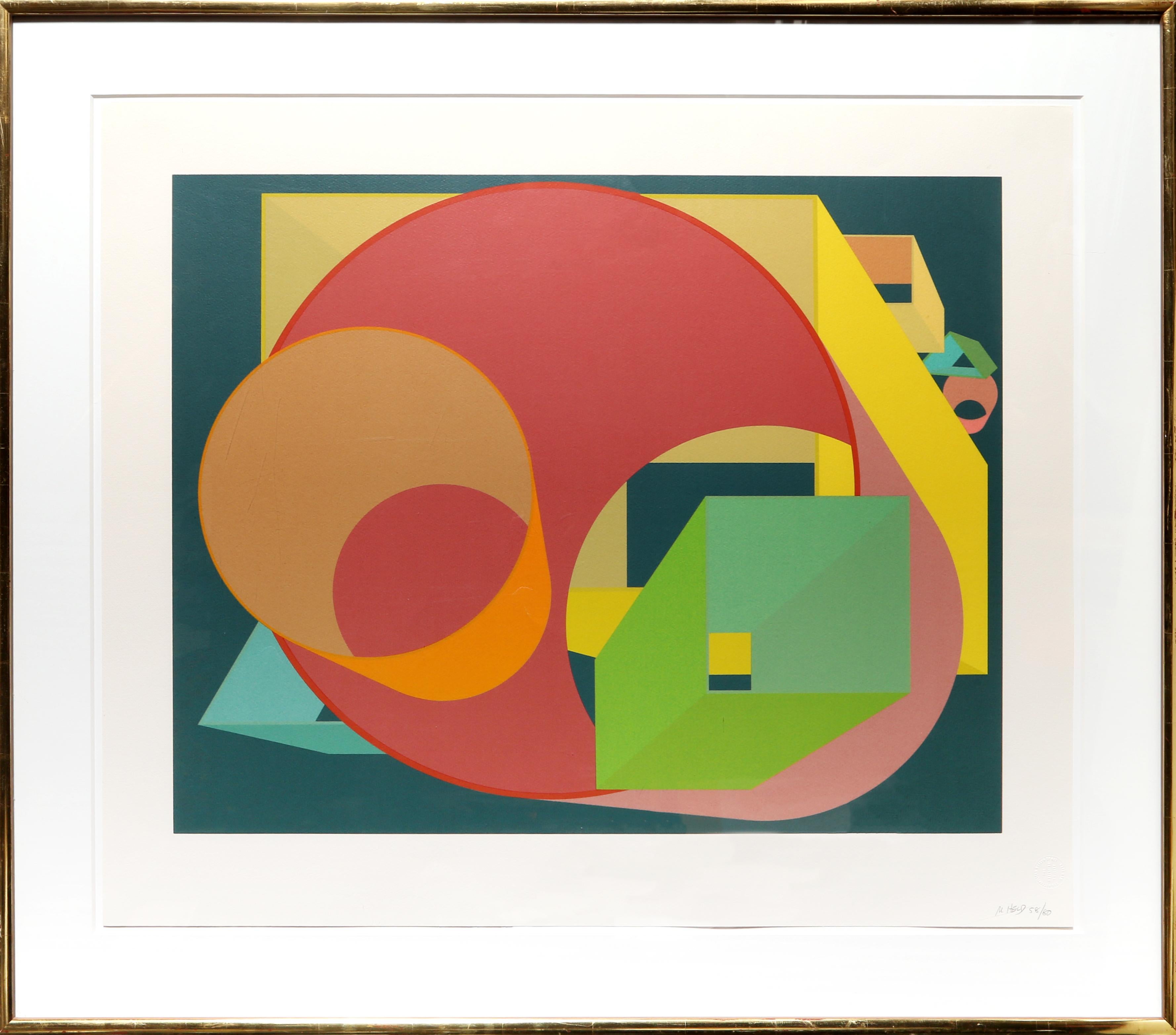 Artist: Al Held, American (1928 - 2005)
Title: Scholes I
Year: 1991
Medium: Silkscreen, signed and numbered in pencil
Edition: 80
Image Size: 23 x 29 inches
Size: 29 x 34 in. (73.66 x 86.36 cm)
Frame Size: 37 x 41.5 inches