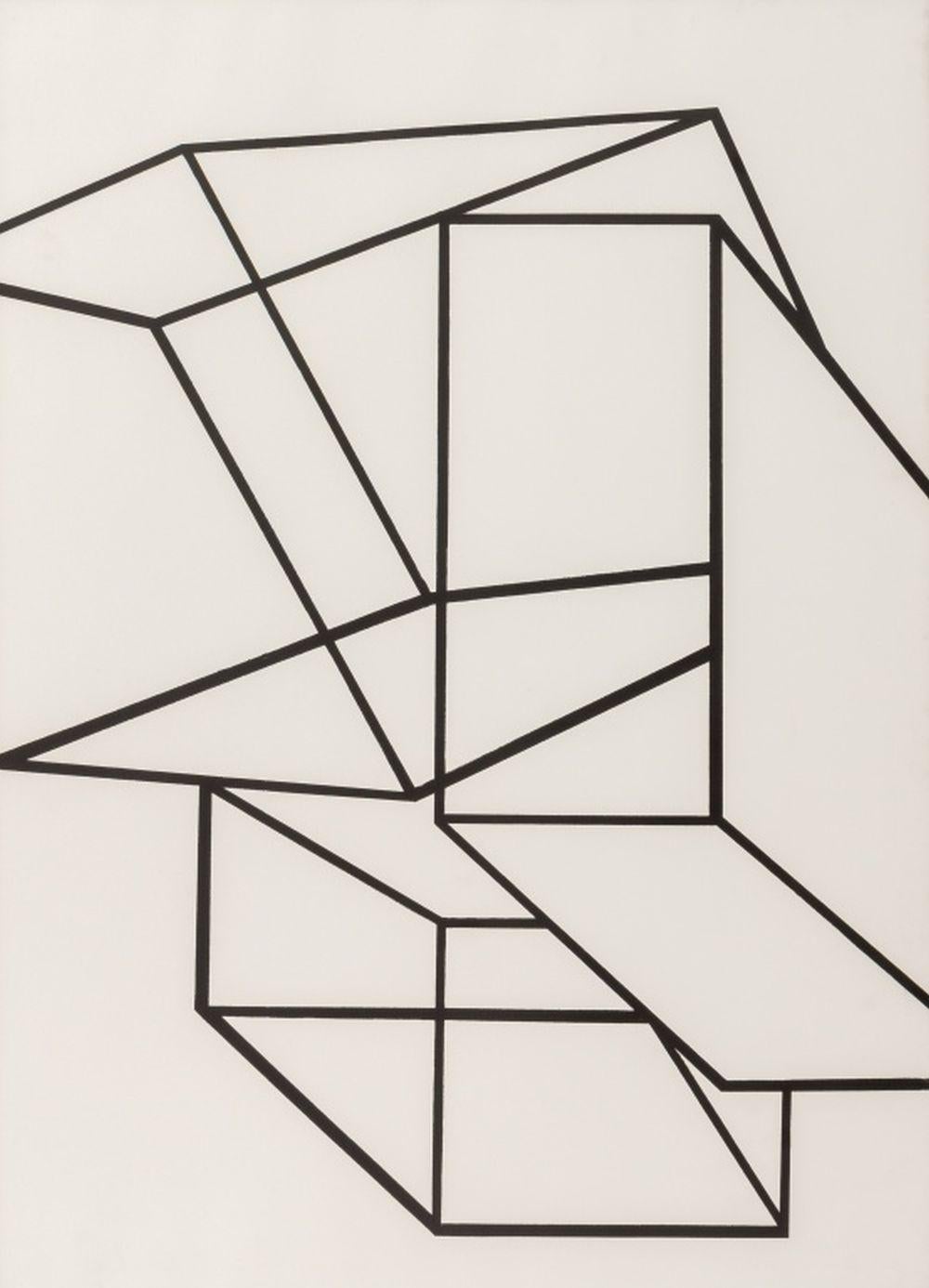Senza titolo (Cubi) - Print Postmoderno di Al Held