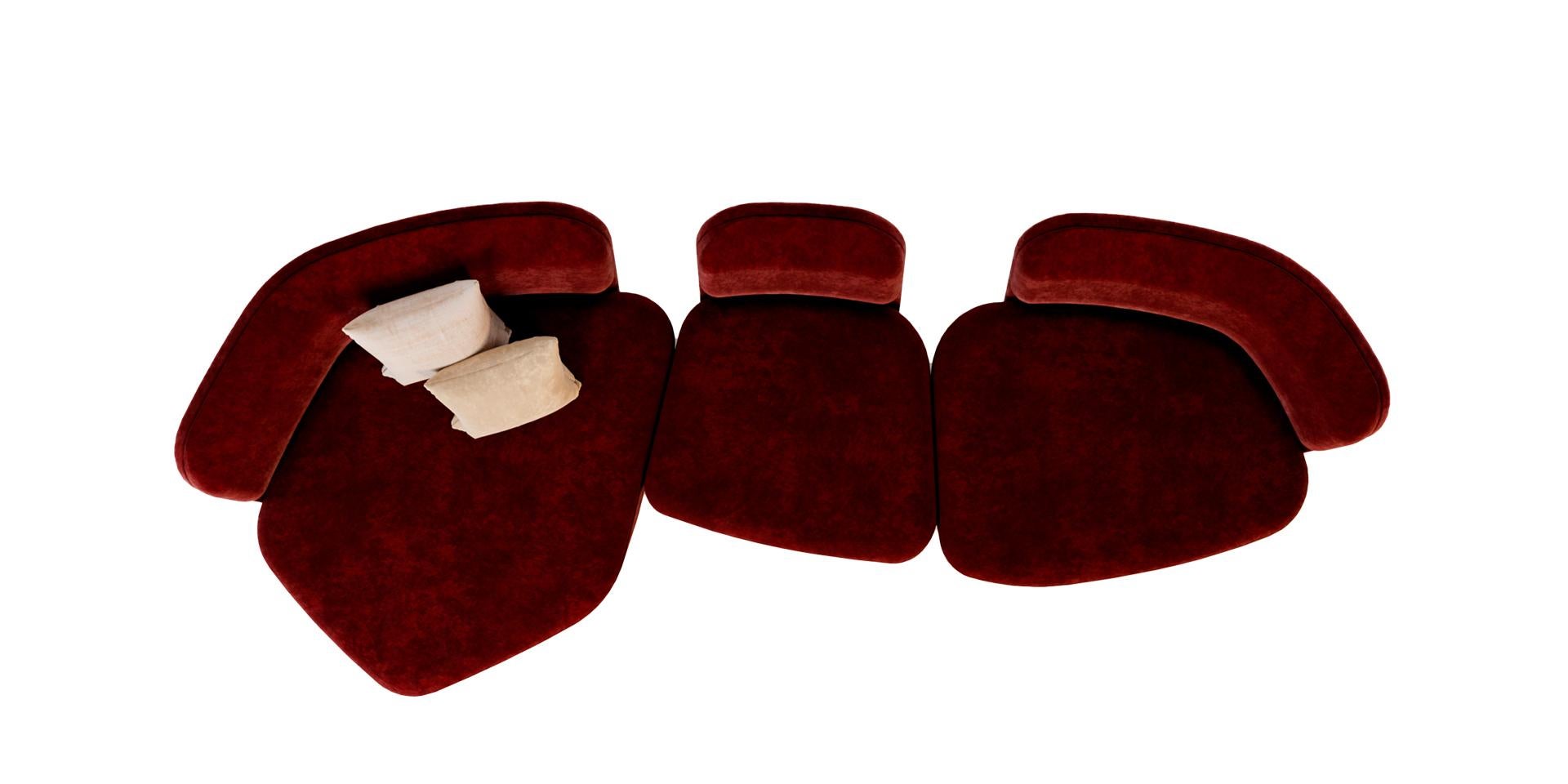 Al-Hijr Modular LT02 Sofa by Alma De Luce In New Condition For Sale In Joane, PT