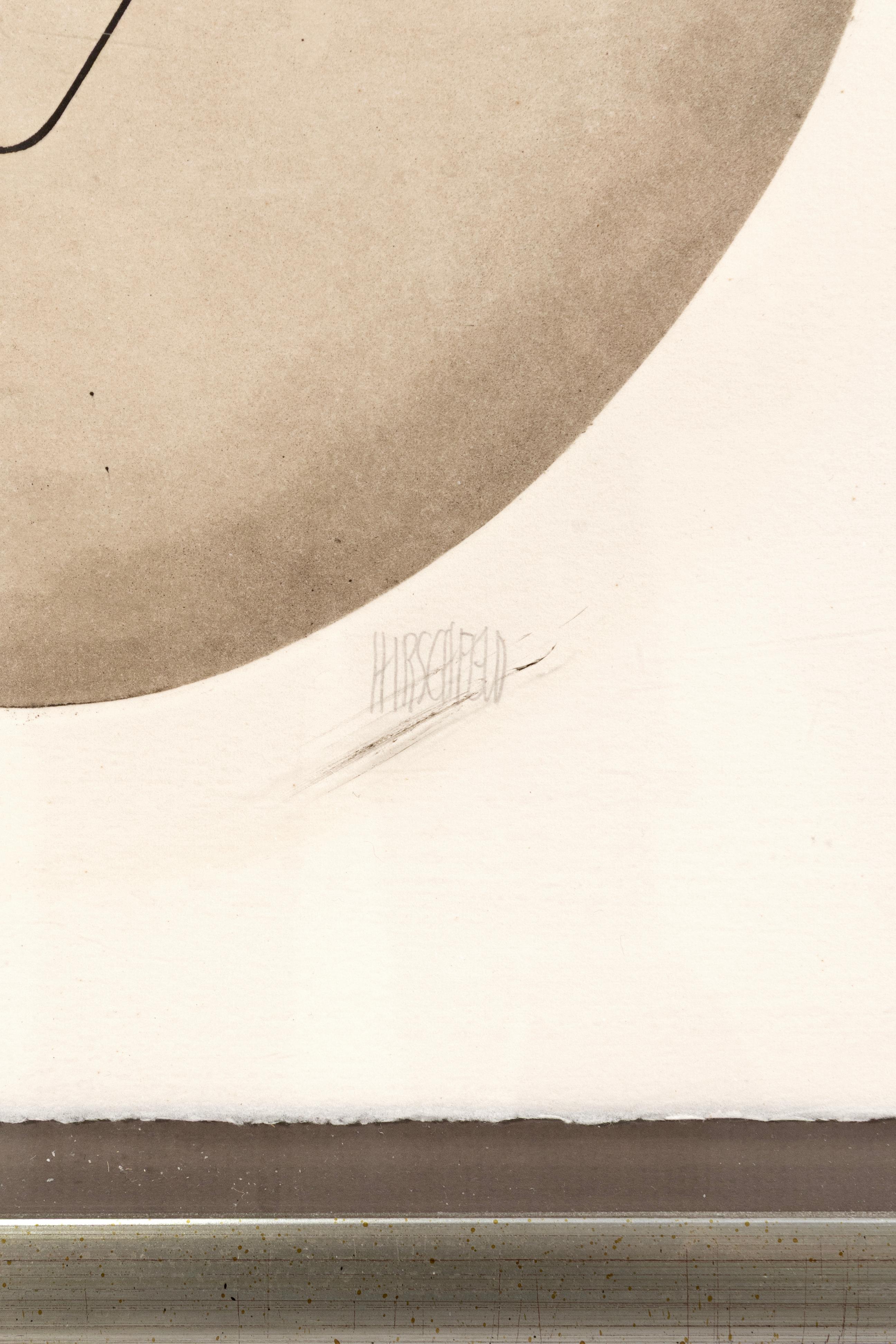 Al Hirschfeld - Laurel und Hardy, 1975 Signierte Lithographie 57/150 Karikatur (amerikanisch) im Angebot