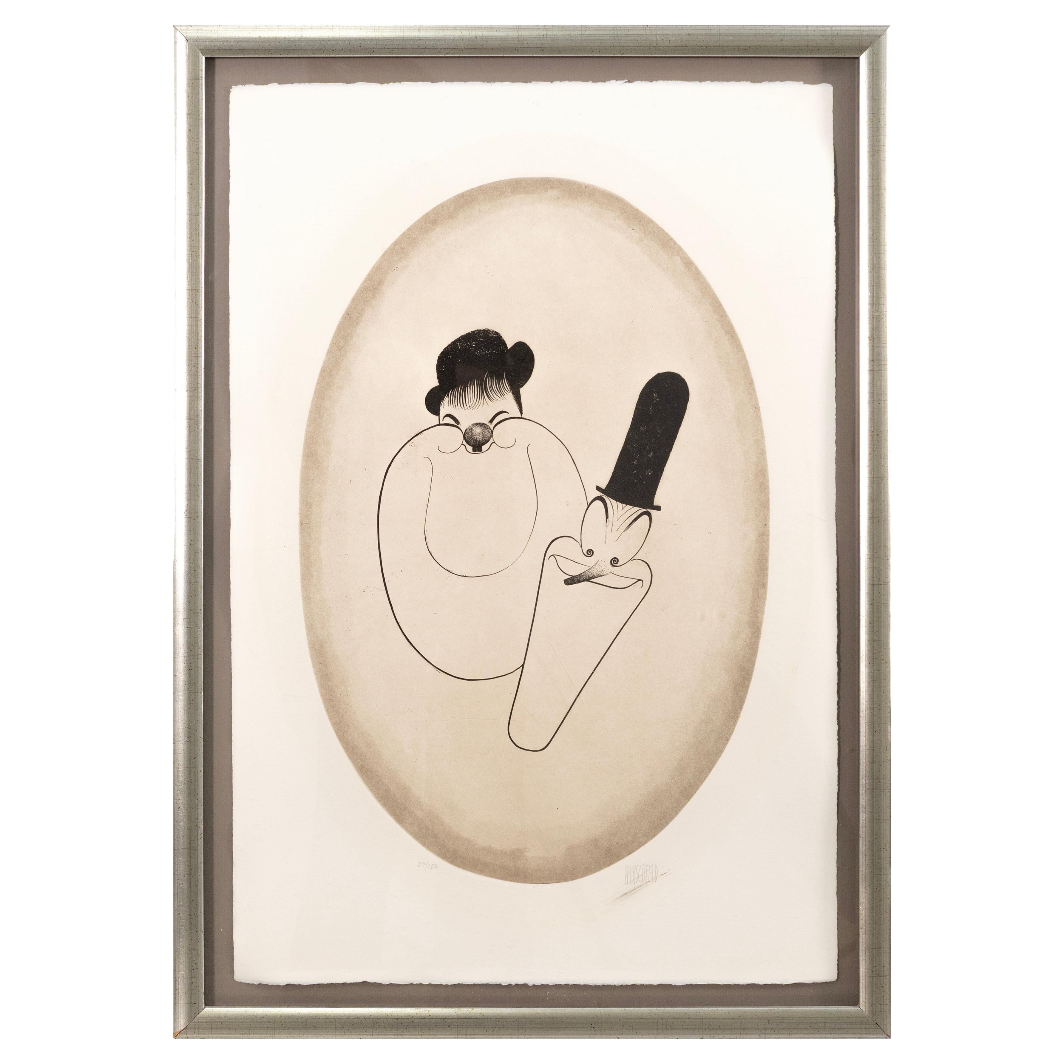 Al Hirschfeld - Laurel and Hardy, 1975 Signed Lithograph 57/150 Caricature