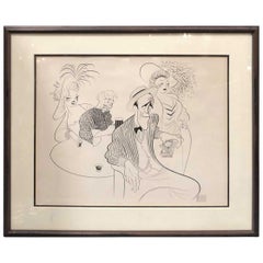 Al Hirschfeld The Iceman Lithograph Art Post Nina