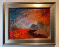 Awash in Hopeless Love, Abstract Expressionist Landscape