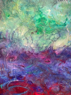 By the Sea...I Love Thee True, Abstract Expressionist Landscape