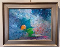 In Love And Sleep She Lay, Abstract Expressionist Landscape