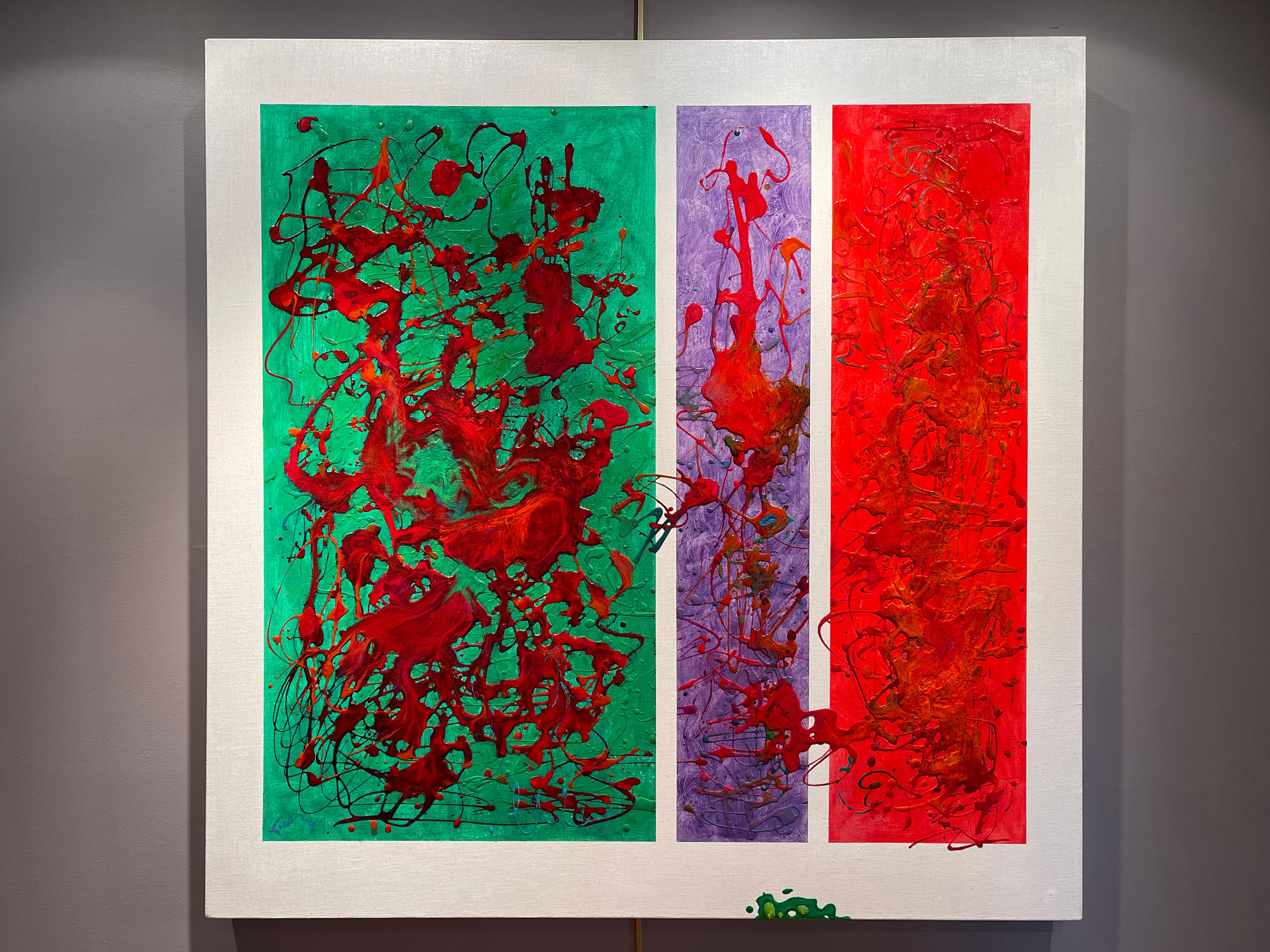 Paesaggi dell'anima e della mente XIV , Paesaggio espressionista astratto - Painting Espressionismo astratto di Al Lachman 