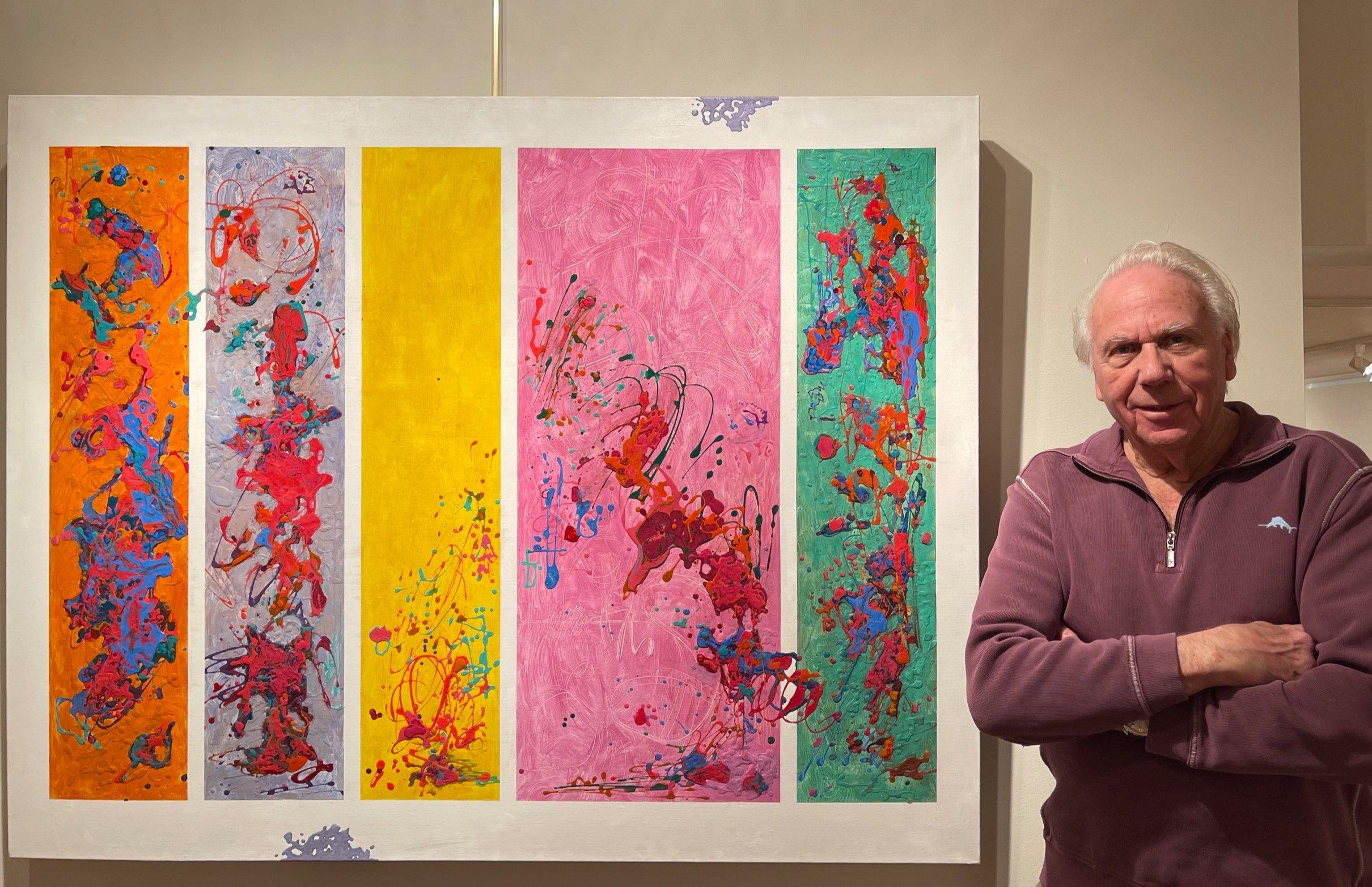 Landschaften der Seele und des Geistes XV, Abstrakte expressionistische Landschaft – Painting von Al Lachman 