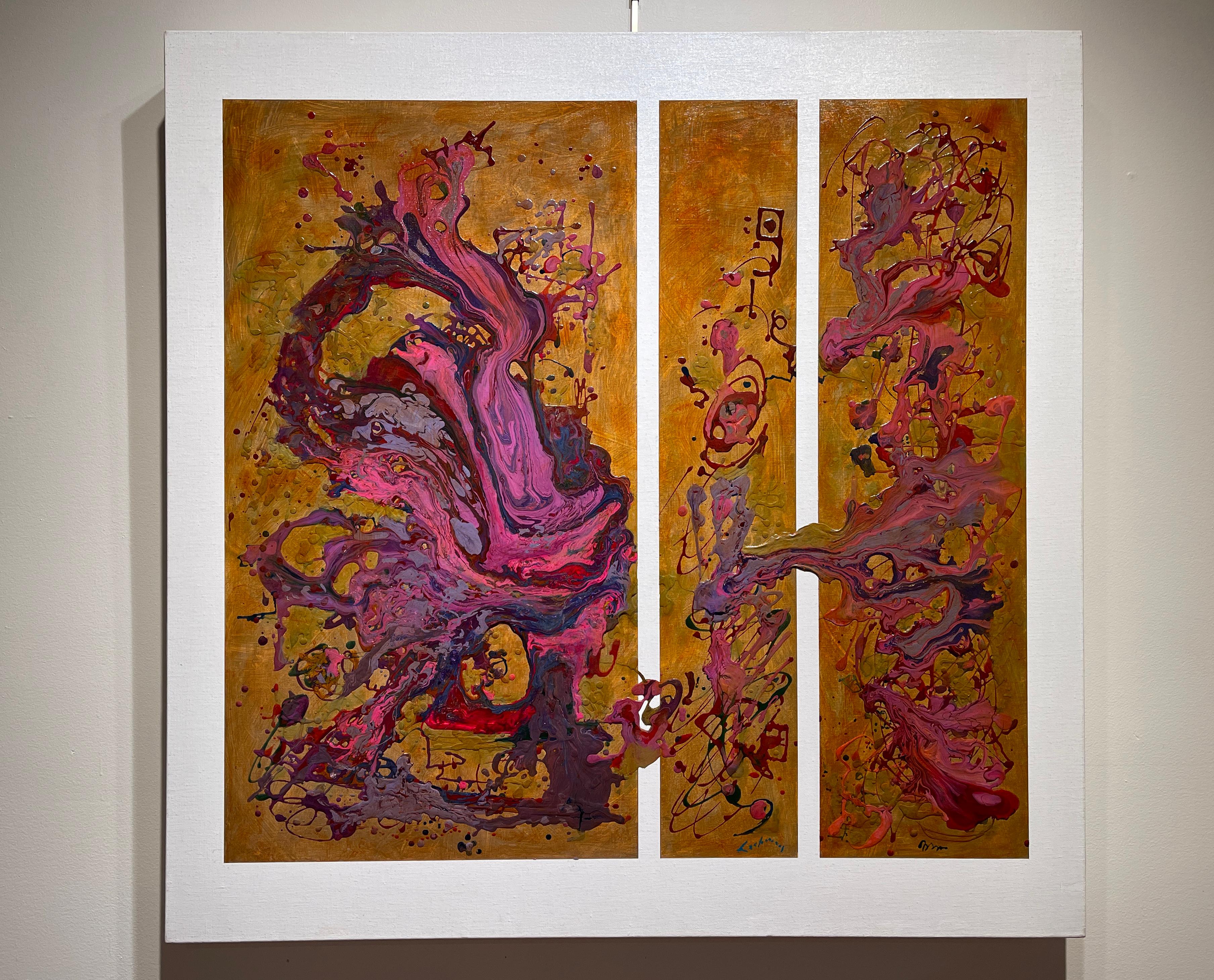 Landschaften der Seele und des Geistes XV, Abstrakte expressionistische Landschaft (Braun), Abstract Painting, von Al Lachman 