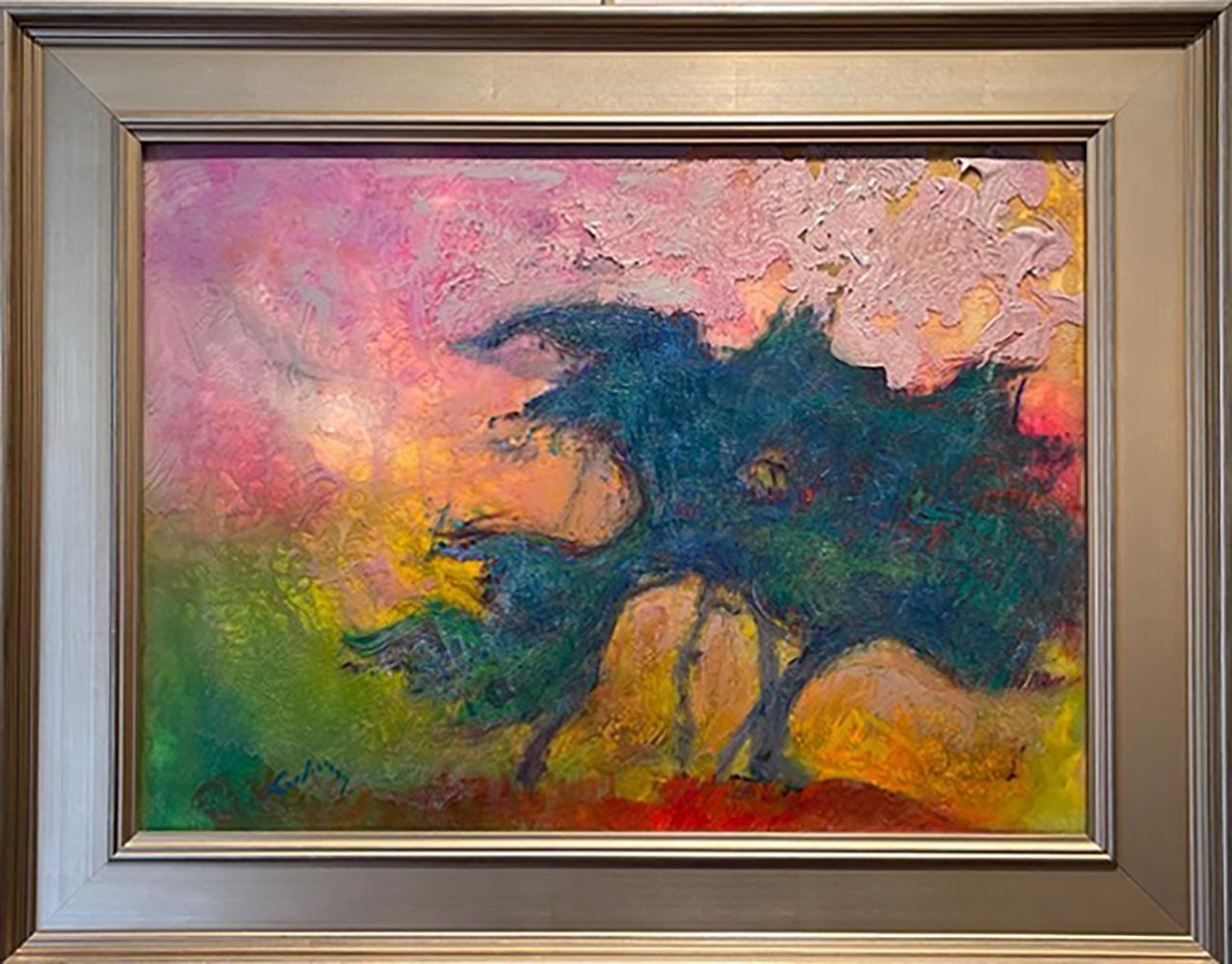 Tree of Life, Contemporary Expressionist Landscape - Painting by Al Lachman 