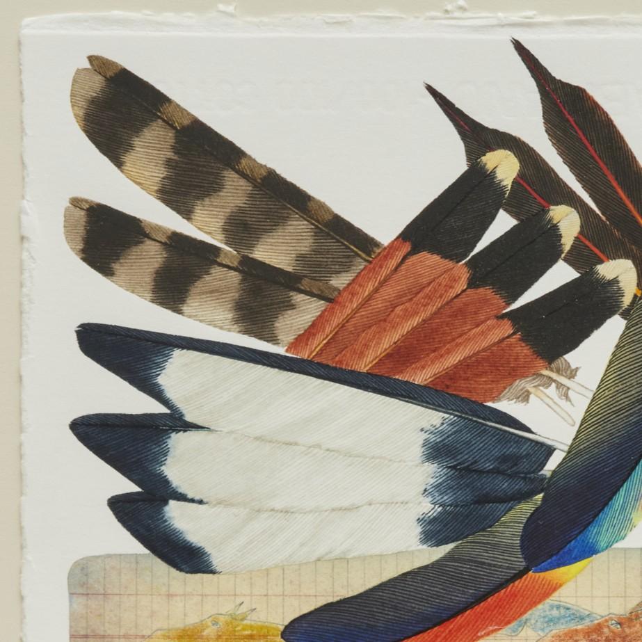 Modern Al Lostetter ‘Untitled (Ledger)’, 2001, Framed Mixed Media Native American Motif For Sale