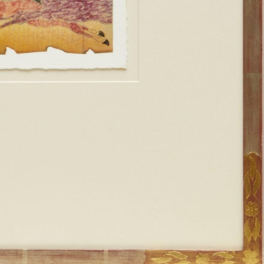 Al Lostetter ‘Untitled (Ledger)’, 2001, Framed Mixed Media Native American Motif For Sale 1
