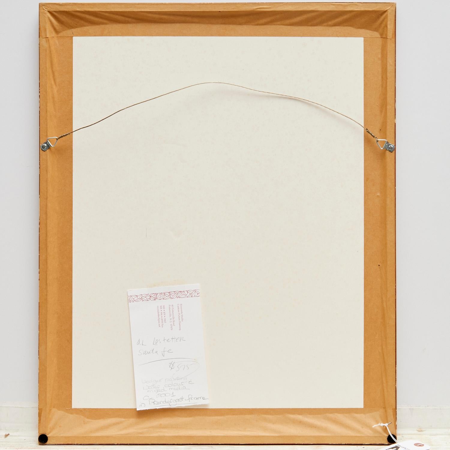 Al Lostetter ‘Untitled (Ledger)’, 2001, Framed Mixed Media Native American Motif For Sale 2