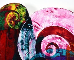 "Swirls & More" Multi-couches de couleurs, Collage, Africain-Américain