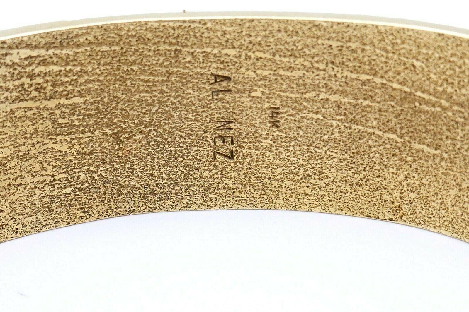 Al Nez Yellow Gold Turquoise Cuff Bracelet 3