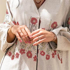 Al Noor Heritage Perlee Ring in Coral