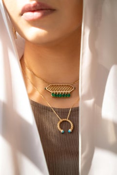 Al Noor Lace Signature Pendant Emerald