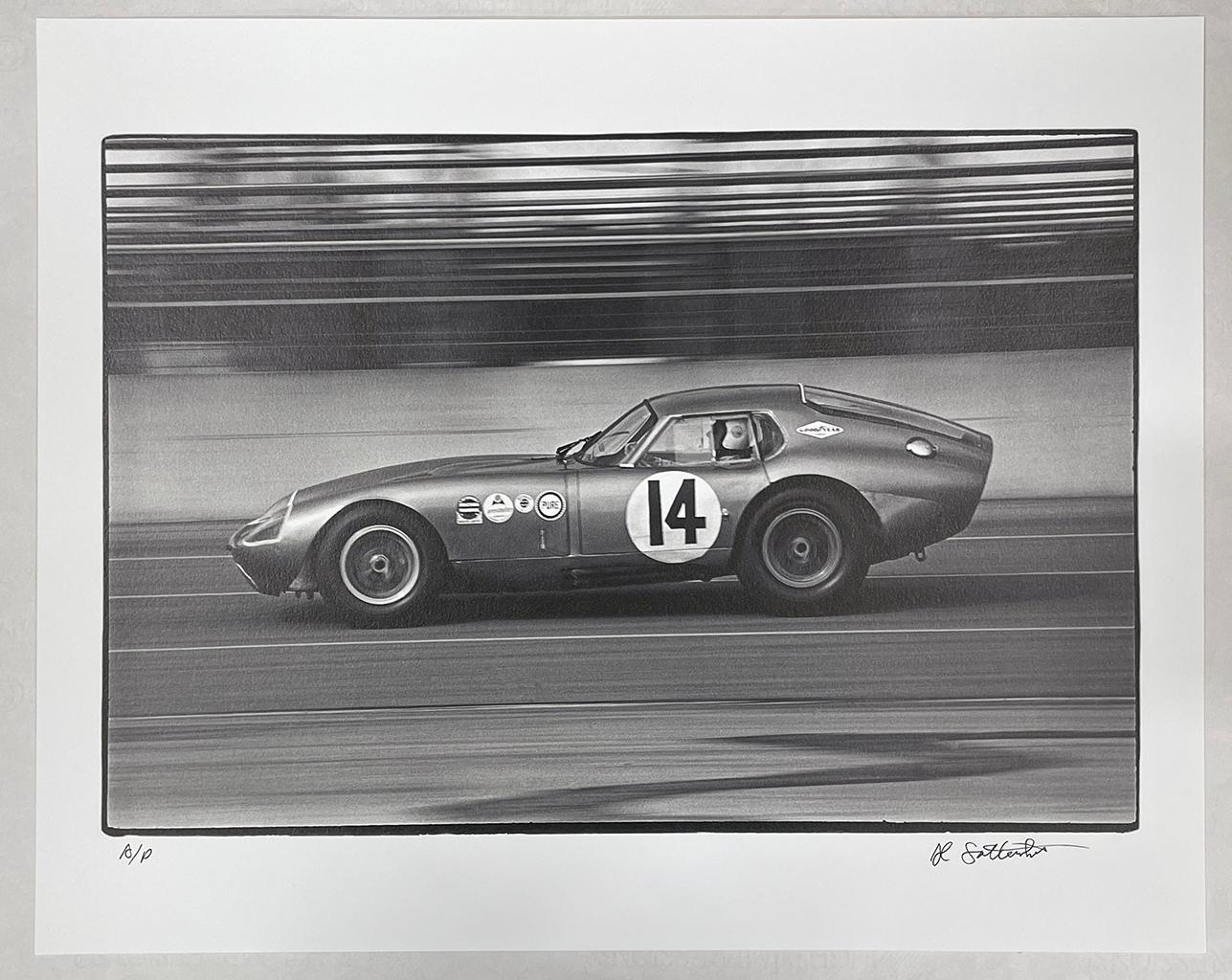 #14 Shelby Cobra Daytona Coupe / Bob Holbert, Daytona 2000 Kilometer Rennen – Photograph von Al Satterwhite