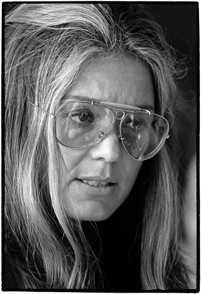 Al Satterwhite Black and White Photograph - Gloria Steinem / Palm Beach, Fl, 1971