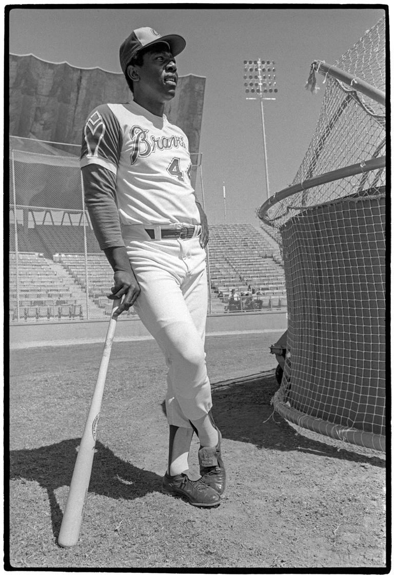 Al Satterwhite Black and White Photograph - Hank Aaron, Atlanta, Georgia