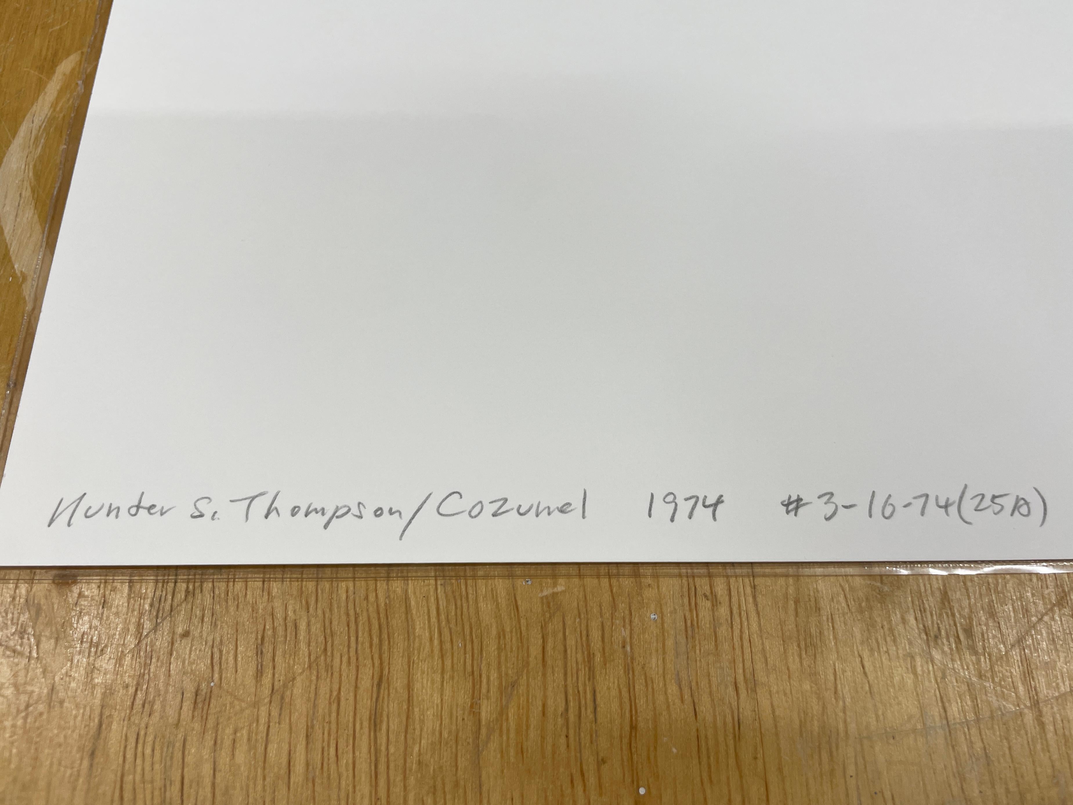 Hunter S. Thompson por Al Satterwhite, 1974, Impresión de pigmento de archivo en venta 5