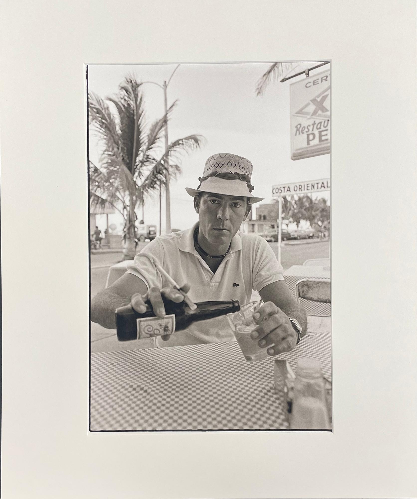 Hunter S. Thompson in Cozumel by Al Satterwhite, 1974, Archival Pigment Print For Sale 1