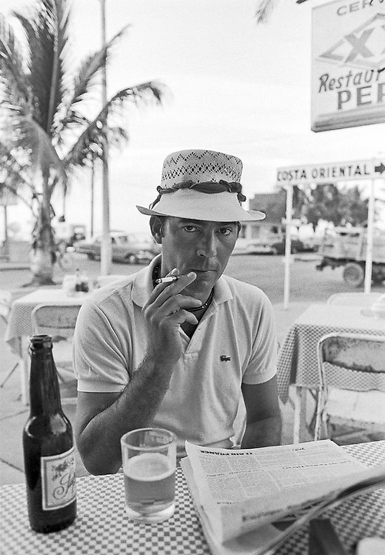 Al Satterwhite Portrait Photograph - Hunter S. Thompson in Cozumel