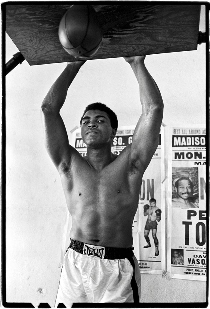 Al Satterwhite Black and White Photograph - Muhammad Ali, Fifth Street Gym, Miami