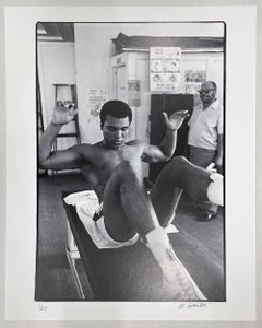 Muhammad Ali ( Situps on Bench ) by Al Satterwhite, 1971, Archival Pigment Print