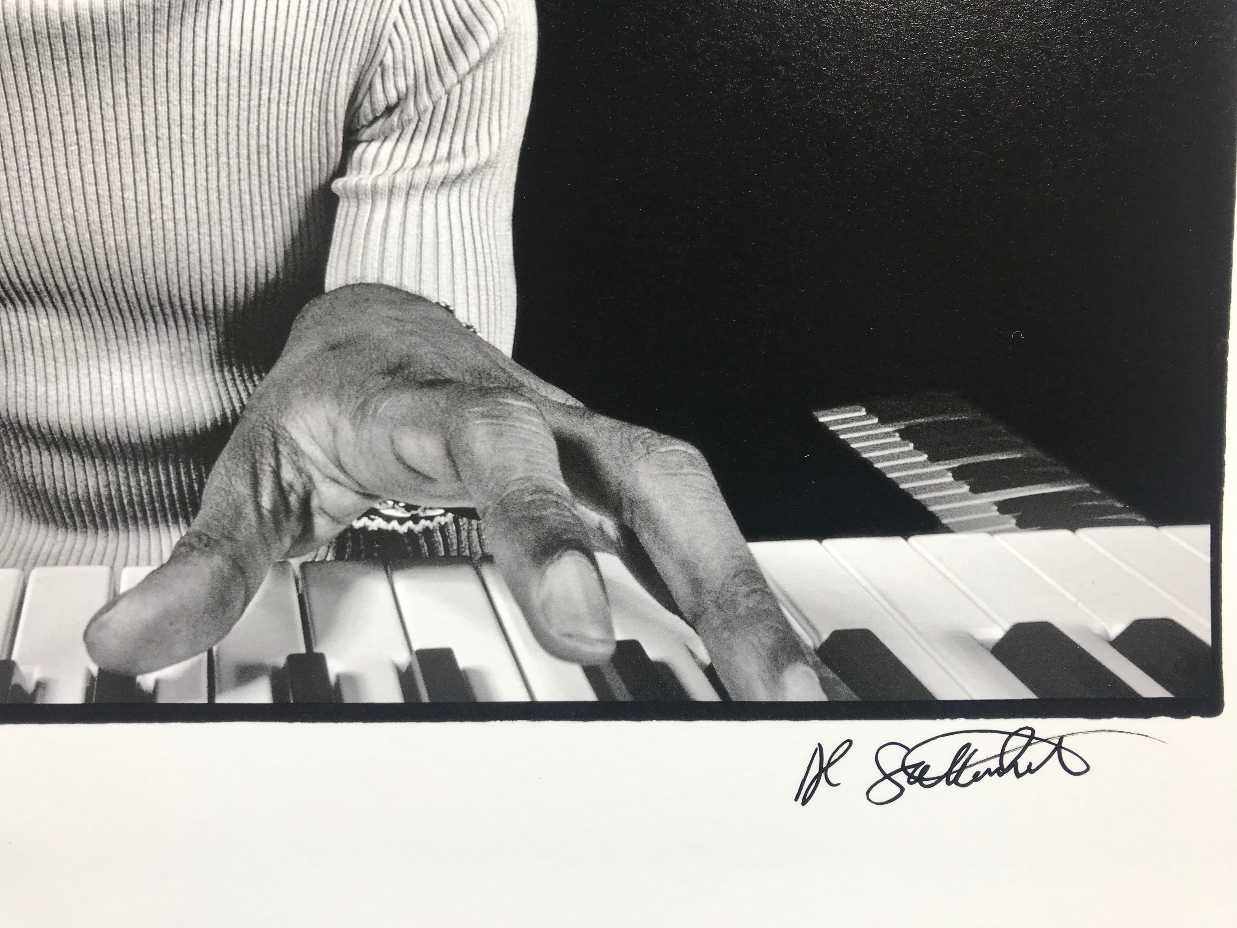 Stevie Wonder Rehearsing - Photograph by Al Satterwhite