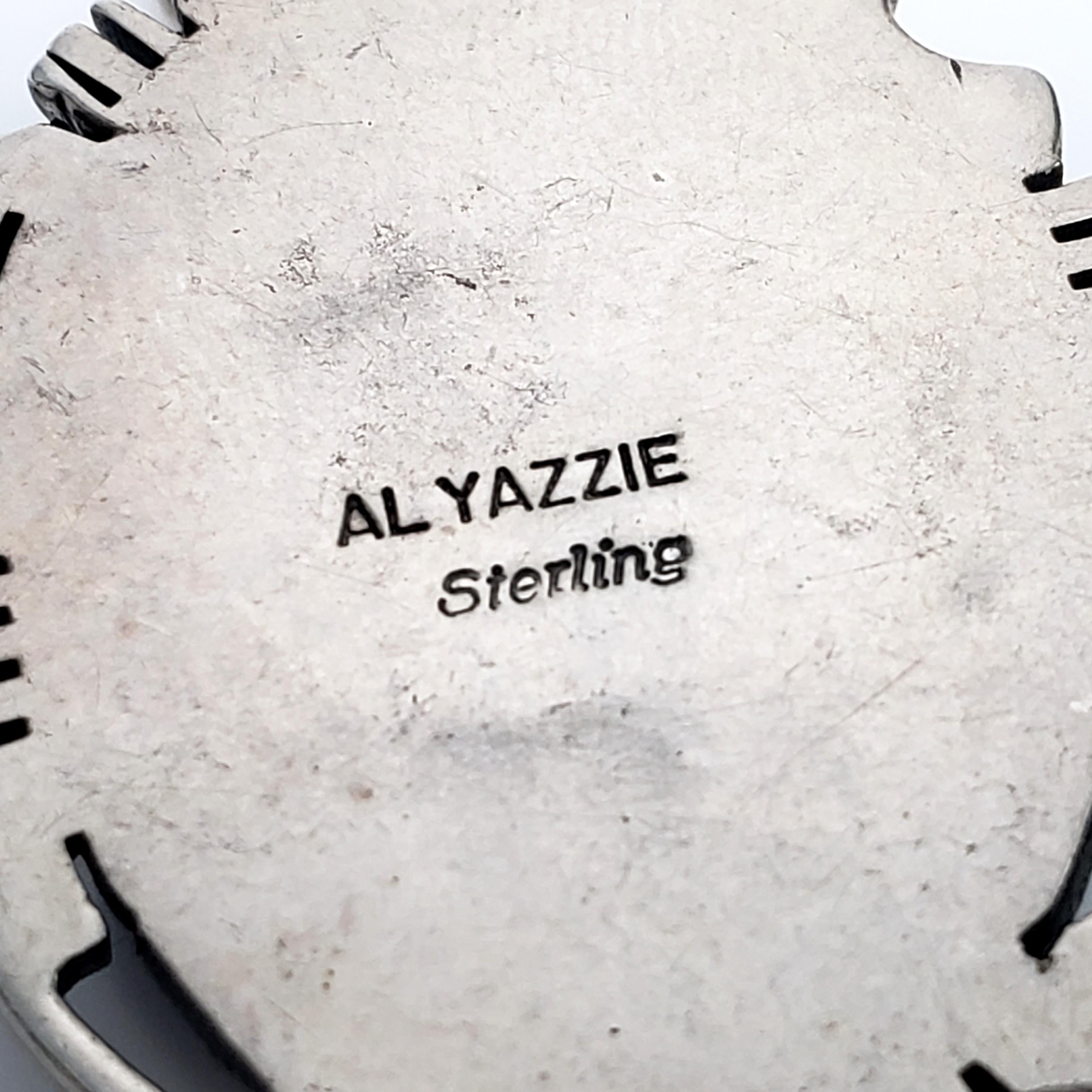 Women's Al Yazzie Native American Navajo Sterling Silver Onyx Pendant