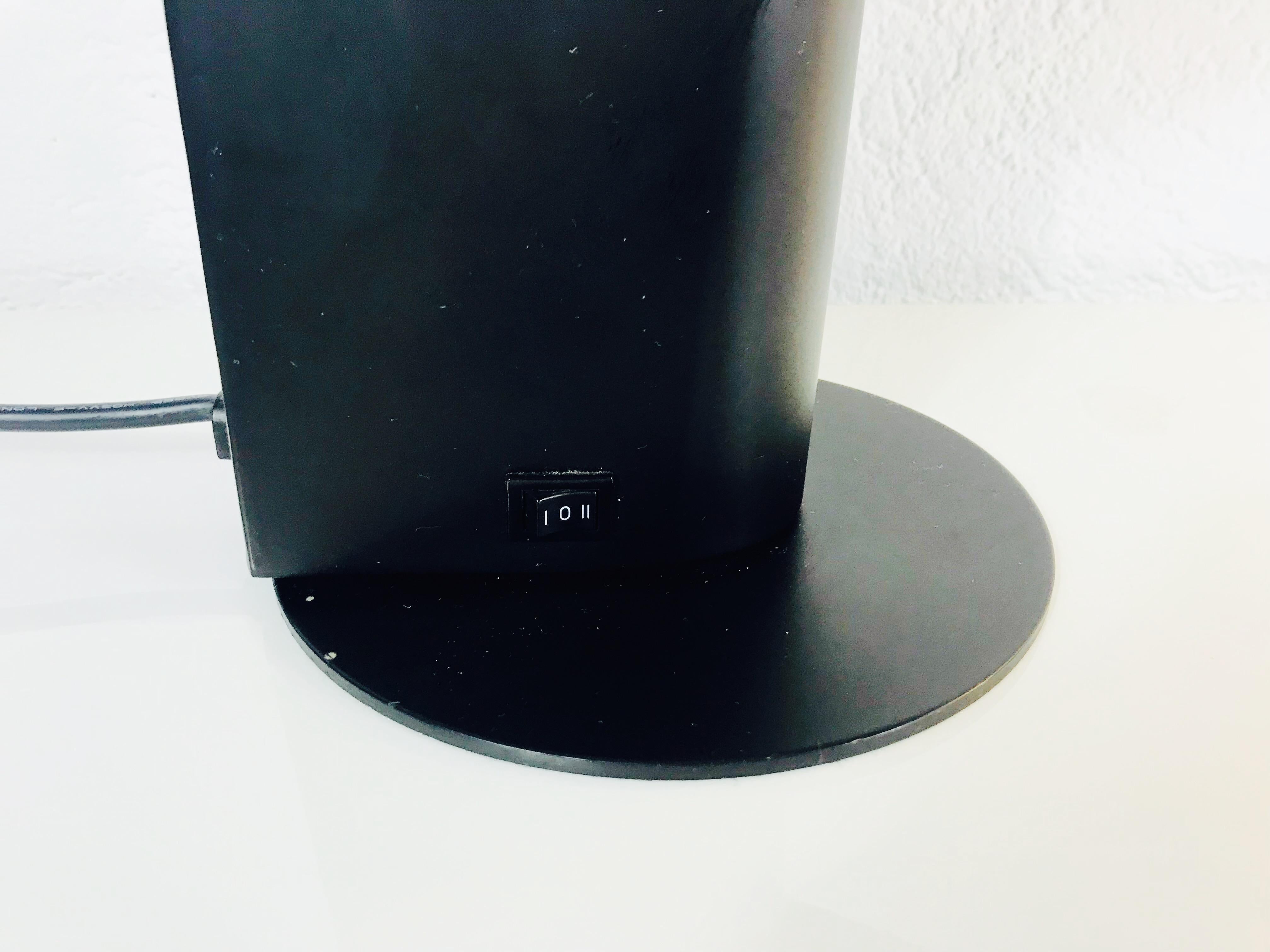 Post-Modern ALA Adjustable Black Table Lamp from Rodolfo Bonetto for Guzzini, 1983