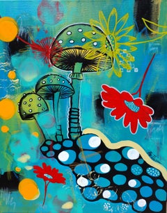 Setas, Pintura, Acrílico sobre lienzo