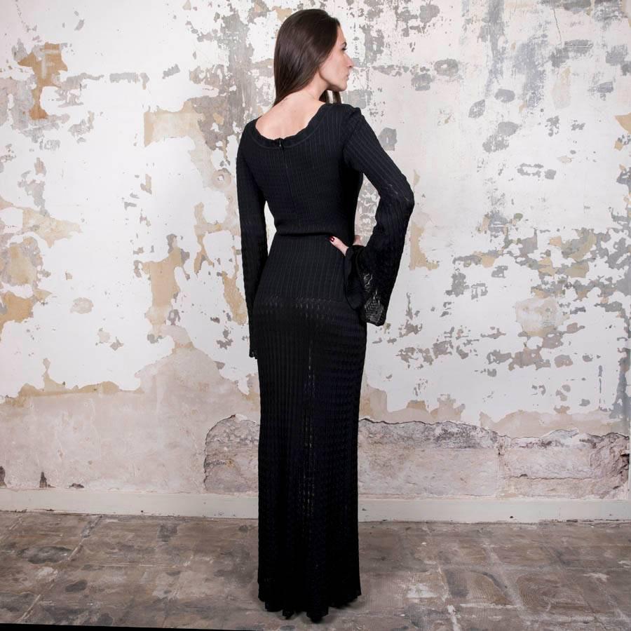 ALAÏA Black dress in Viscose Size S 1