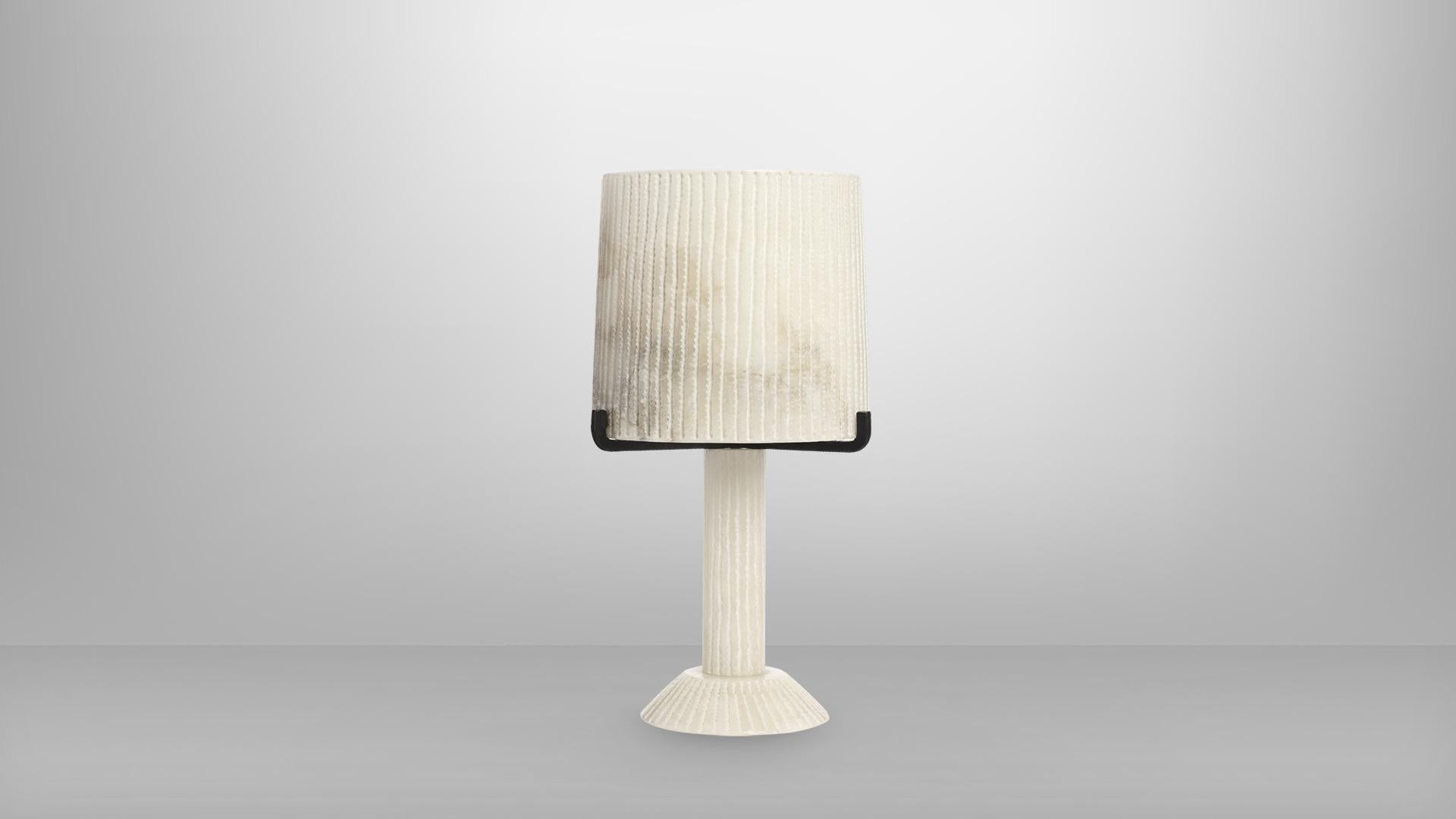 Modern Alabaster Acropolis Table Lamp by CTO Lighting
