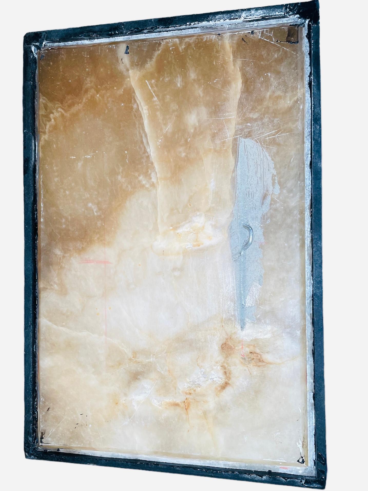 Unknown Alabaster And Marble Wall Plaque For Sale