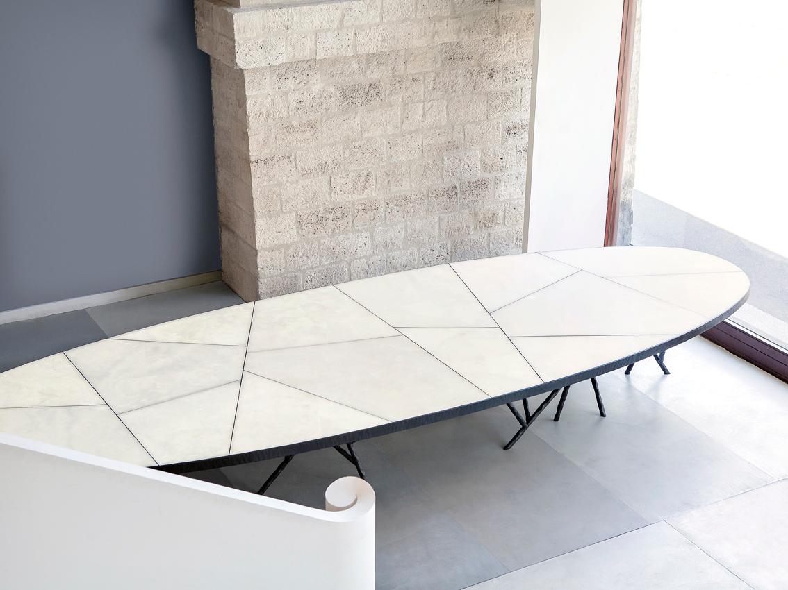 alabaster dining table