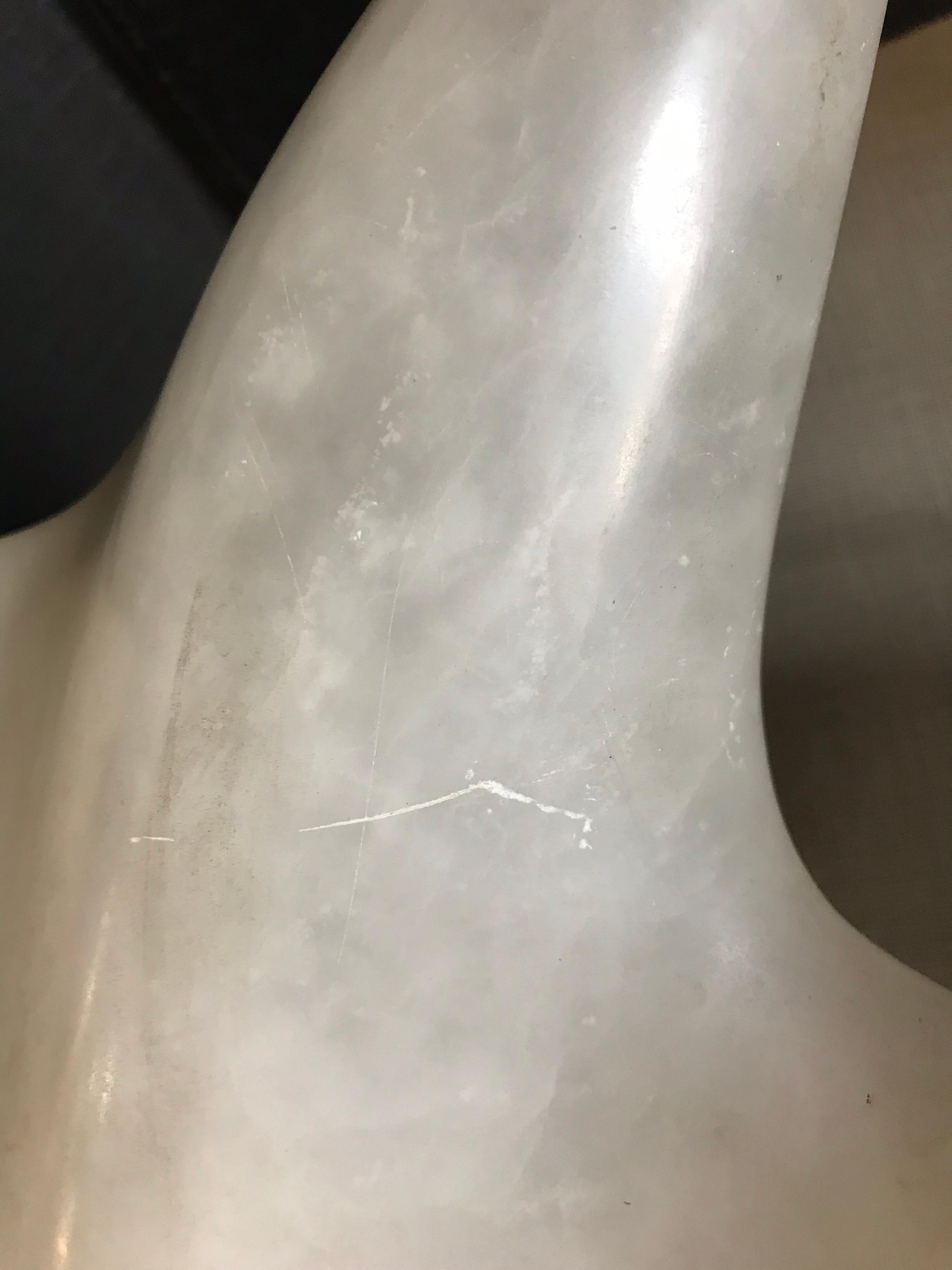 Alabaster Bird on Marble Stand 3