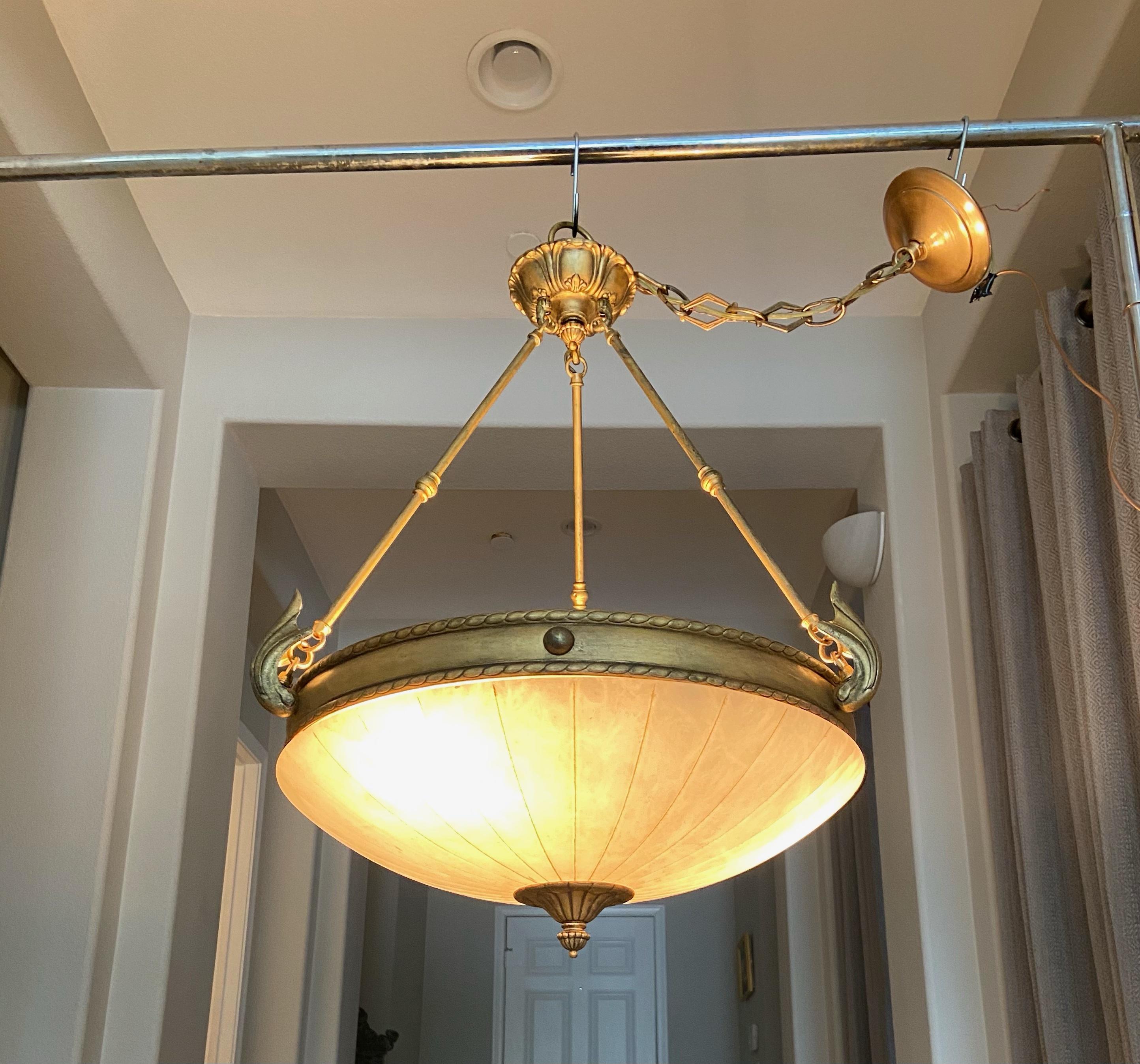 Alabaster Chandelier Pendant Ceiling Light 9