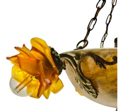 Lampadario / Ciondolo in alabastro in buone condizioni Design senza tempo e colori fantastici