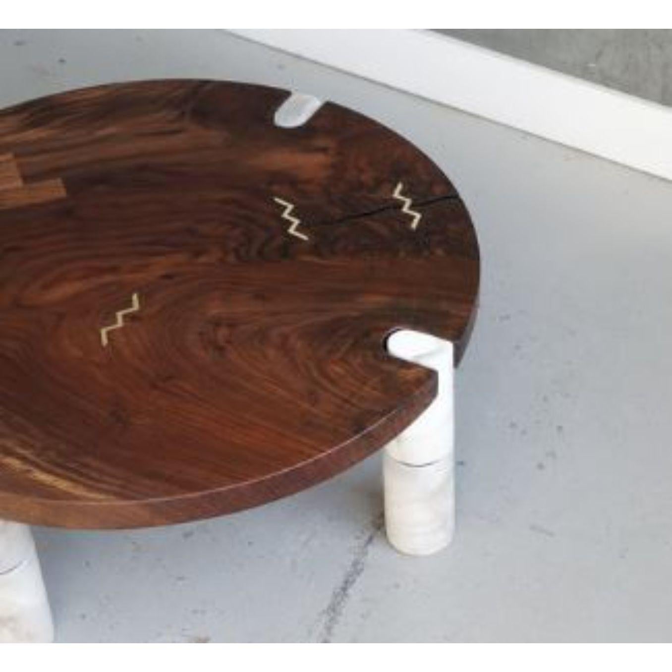 American Alabaster Coffee Table by Swell Studio For Sale