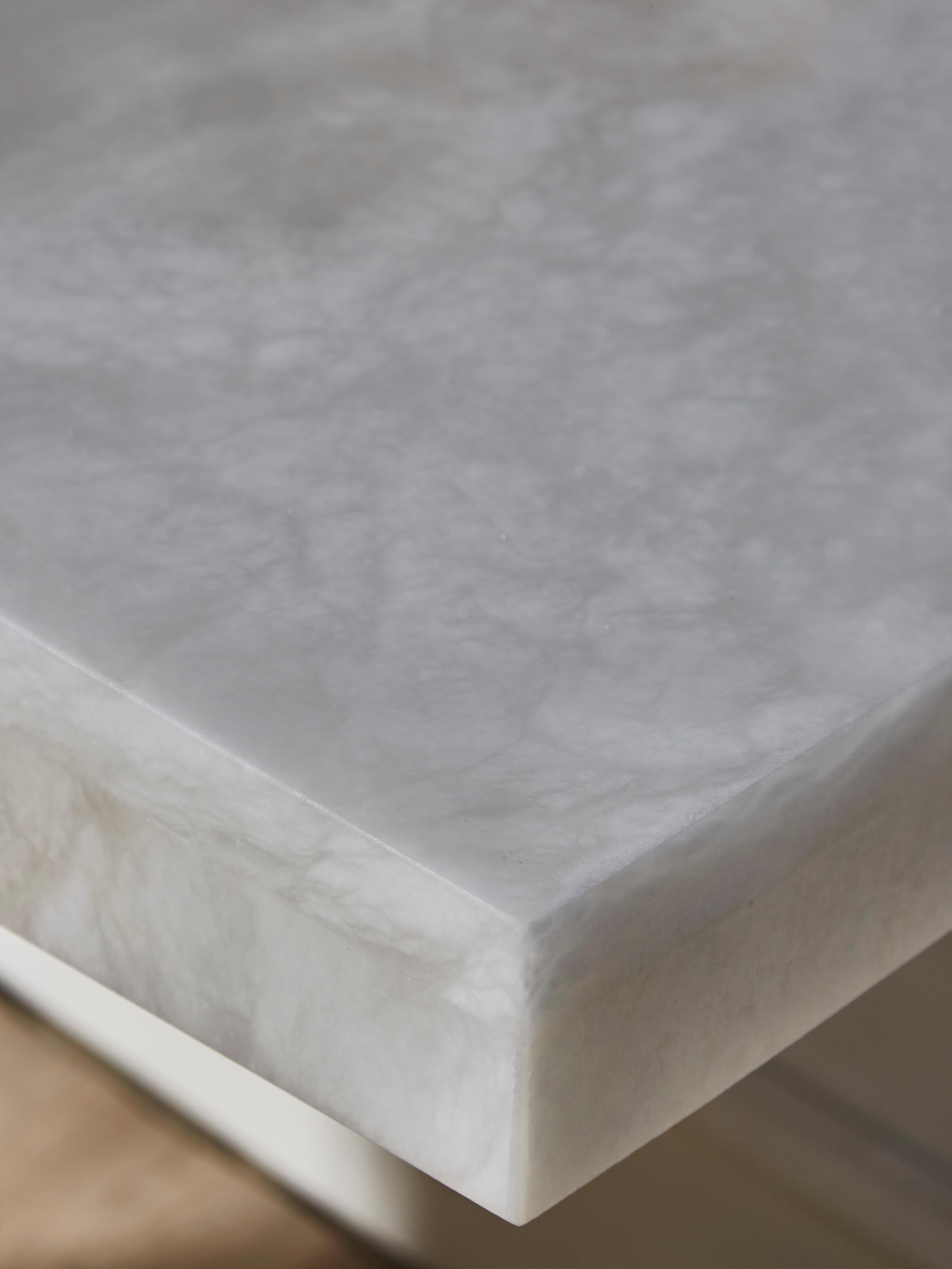 French Alabaster Console by Studio Glustin