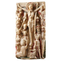 Alabaster Crucifixion from a Retable of the Passion