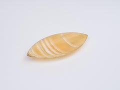 Dekorative Schale aus Alabaster - Gelbe Stone Schale / Trinket -  Italien 1970er Jahre