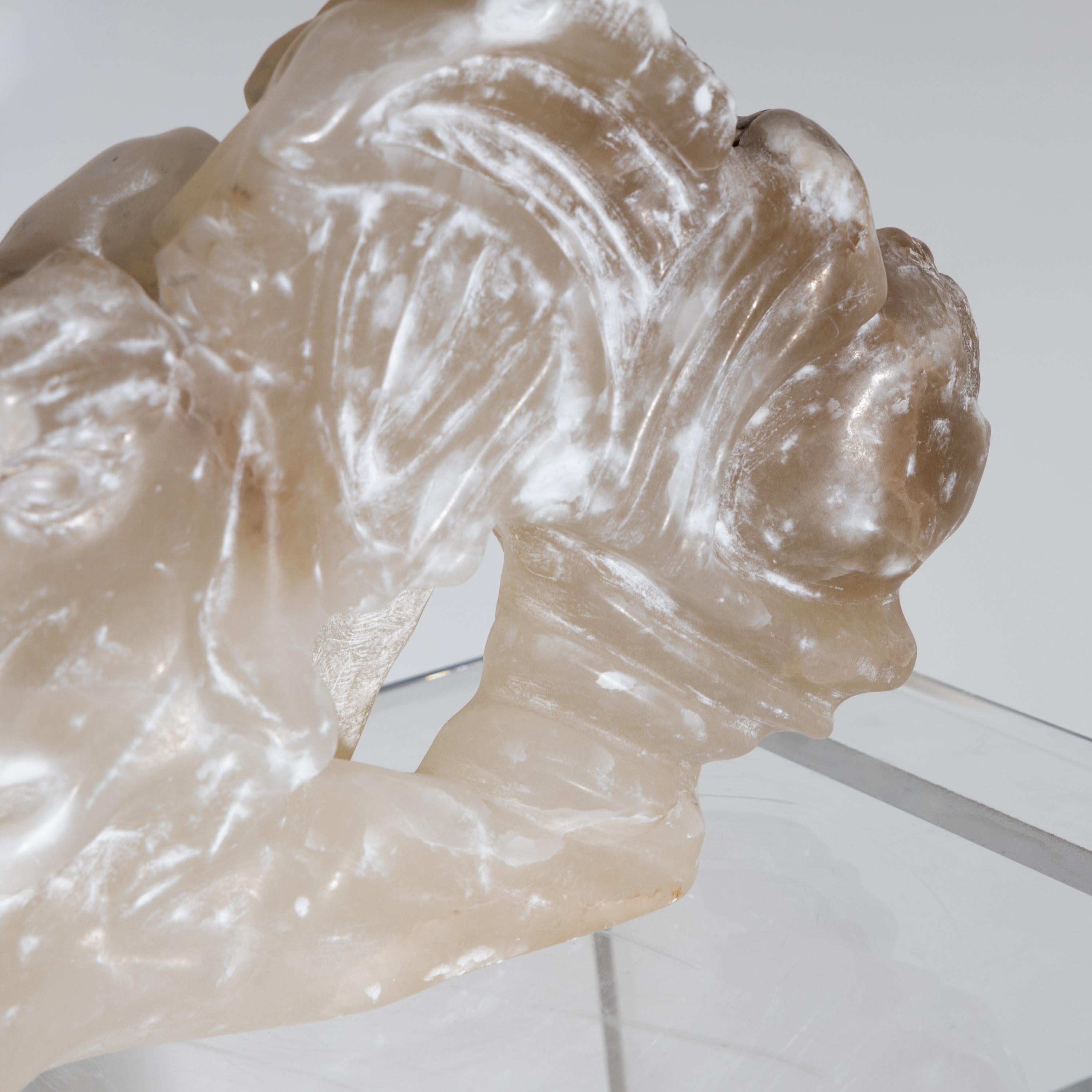 Alabaster Figure, 20th Century For Sale 7