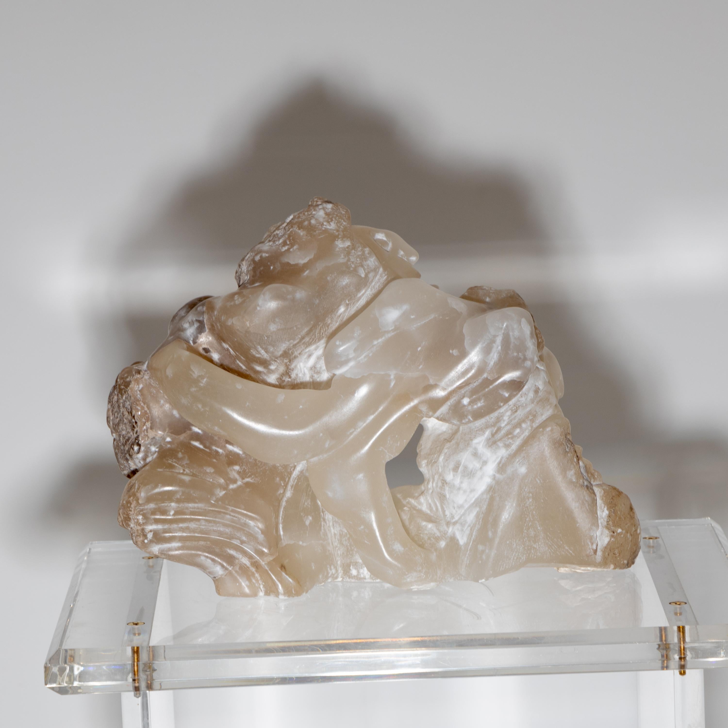 Alabaster-Figur, 20. Jahrhundert im Zustand „Gut“ im Angebot in Greding, DE