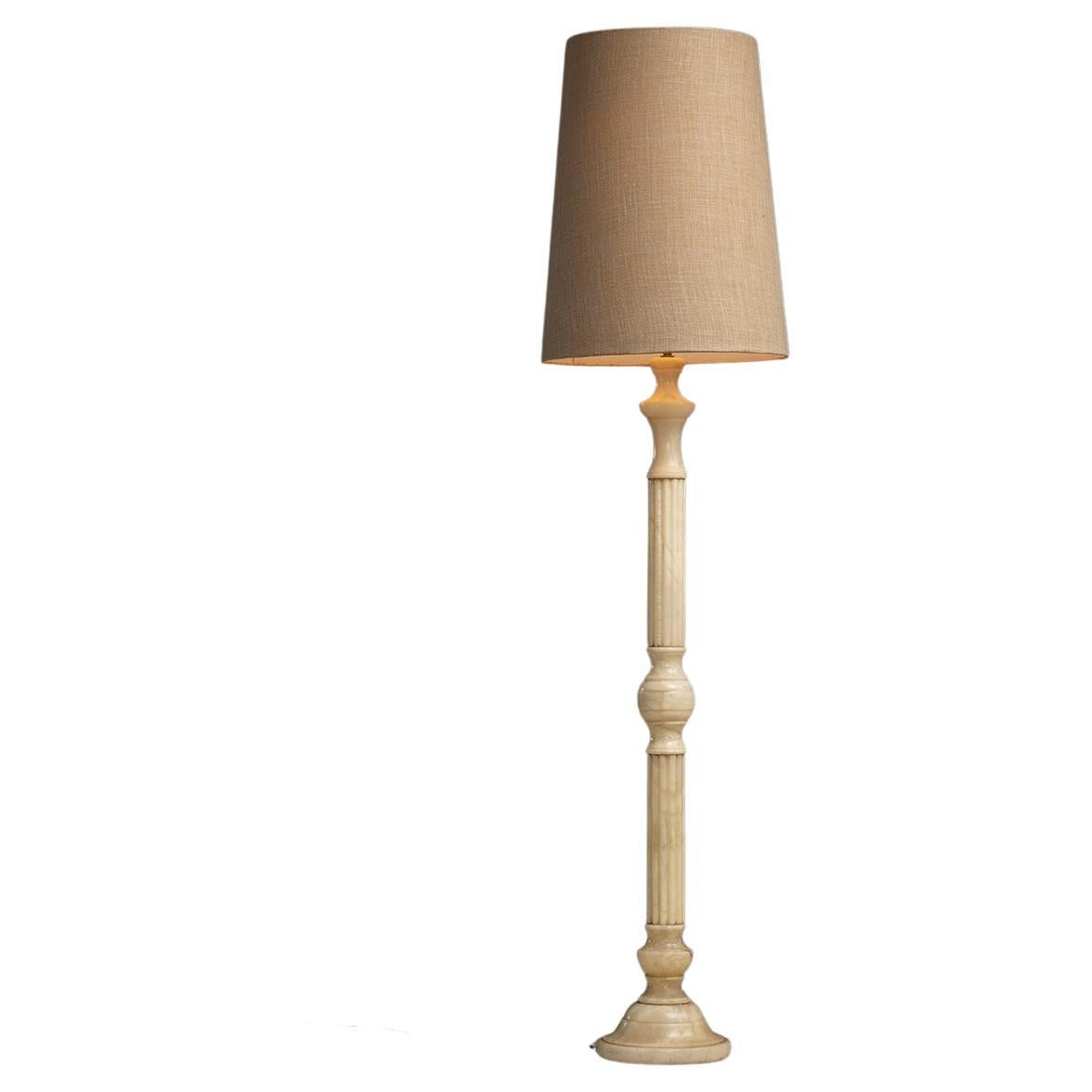 Alabaster Floor Lamp, Spain circa 1960