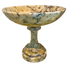 Vintage Alabaster Footed Compote 