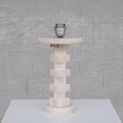 Alabaster French Mid-Century Table Lamp, '1/7'